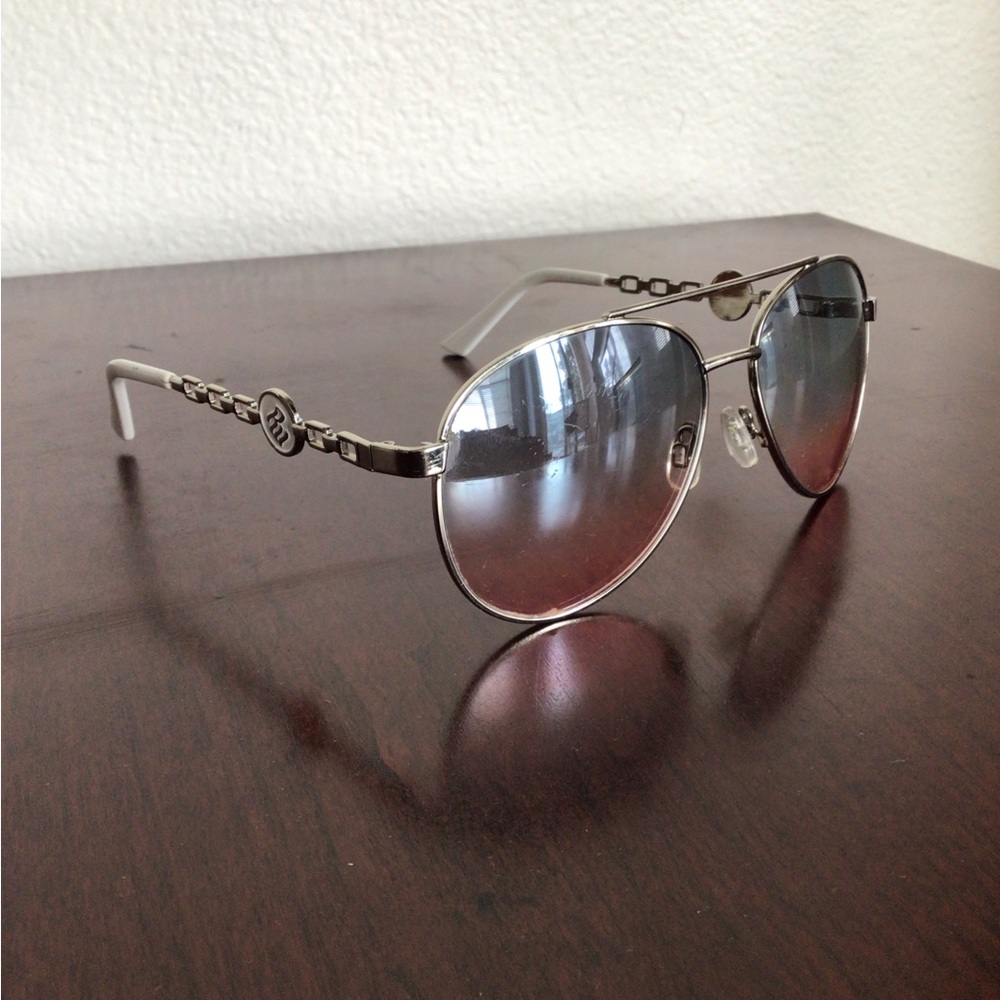 Rocawear Silver/White Aviator Sunglasses